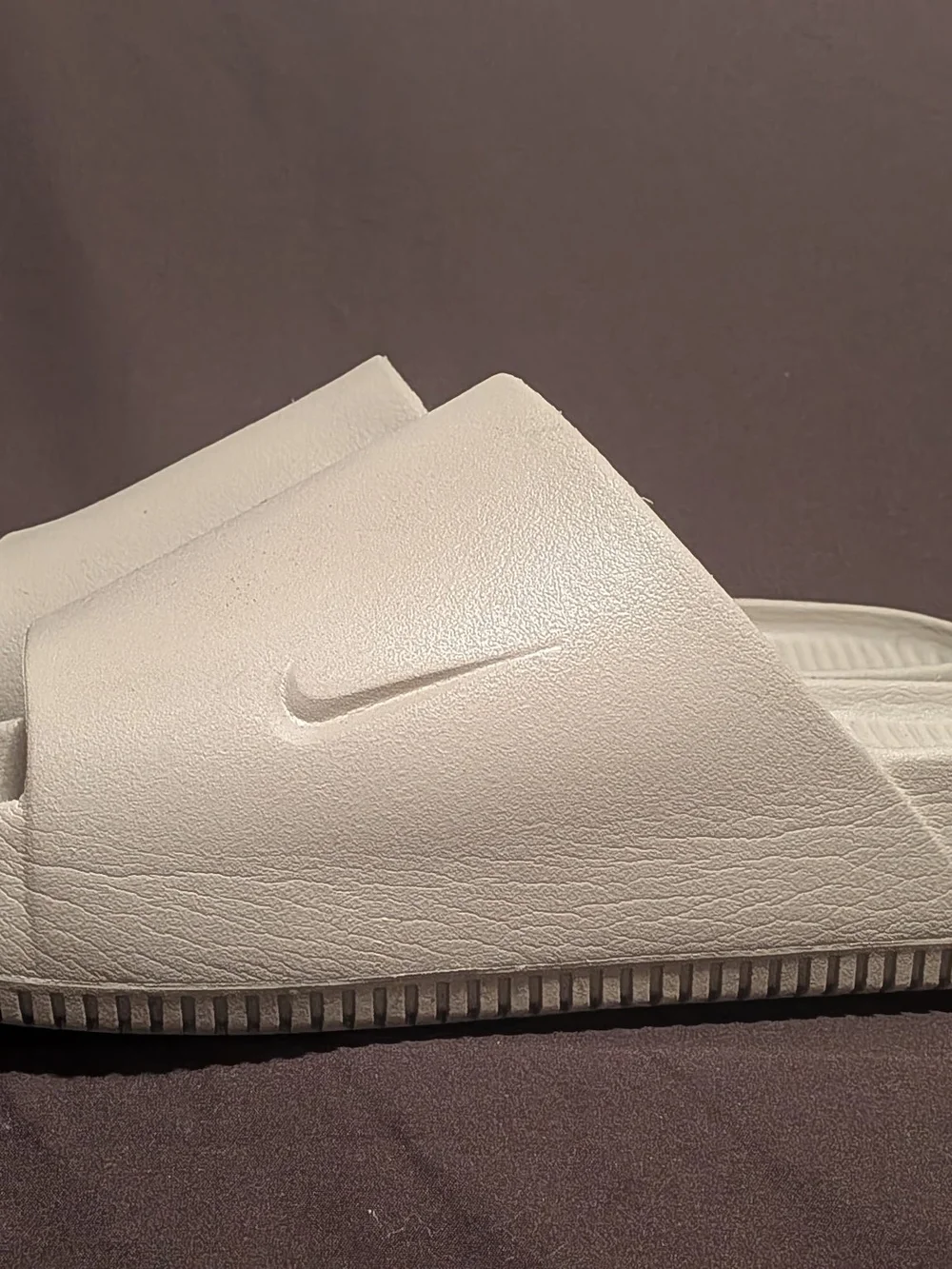 Nike White Slide Sandals